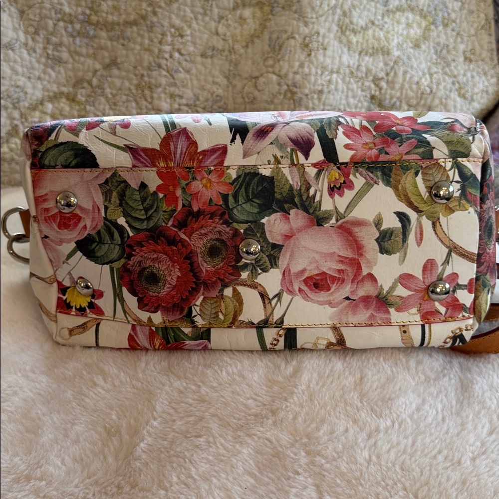 CAVALCANTI LEATHER FLORAL CROSSBODY PURSE - Picture 4 of 9